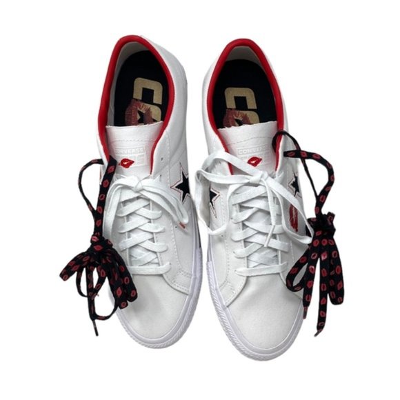 Converse CONS One Star Pro Shoes Low Skate Sneakers Men's Canvas White A04606C - Picture 7 of 10